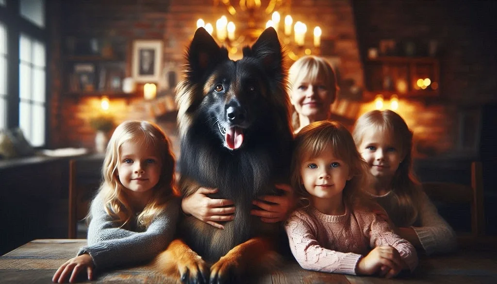 Belgian Tervuren with kids